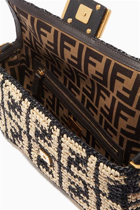 fendi baguette raffia bag|soft fun raffia tote bags.